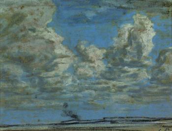 Eugene Boudin : White Clouds